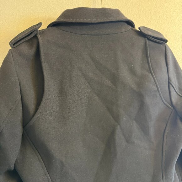 Witchery Military Jacket wool blend Womens Medium Black - Picture 9 of 9